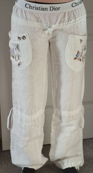 Spodnie bawełniane letnie r. 27 S/M