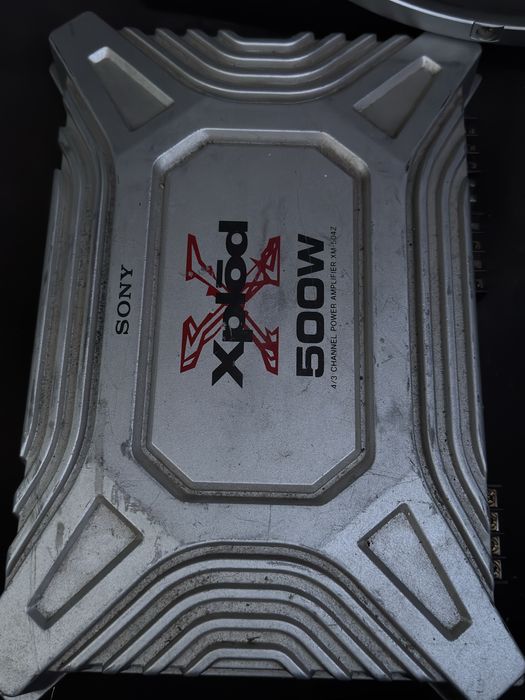 Subwoofer sony xplod 1200w e aplificador sony xplod 500w