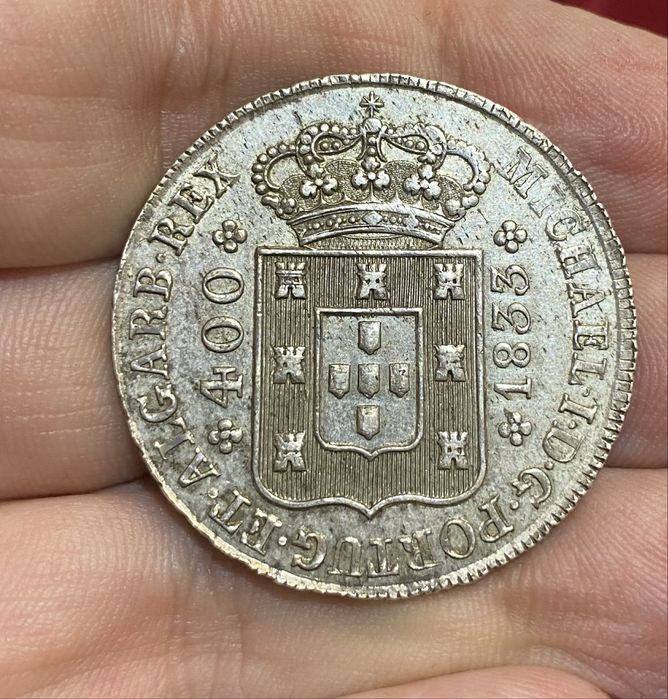 Moeda  180 - 480 Reis D MIGUEL I - 1833