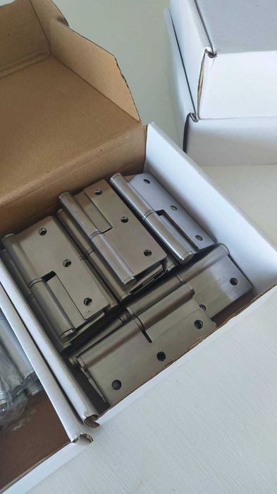 Dobradiças Inox Porta Interior. Novas. 3,5" (8,9 cm)