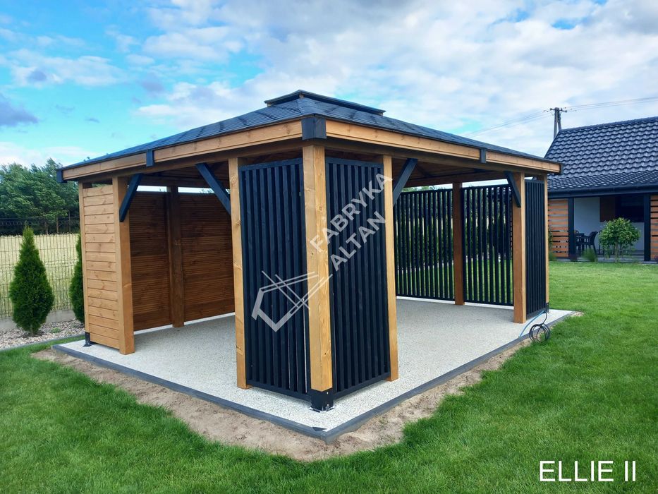 Altana drewniana, altanki, altany, ogrodowa 3x4, ELLIE II, pergola