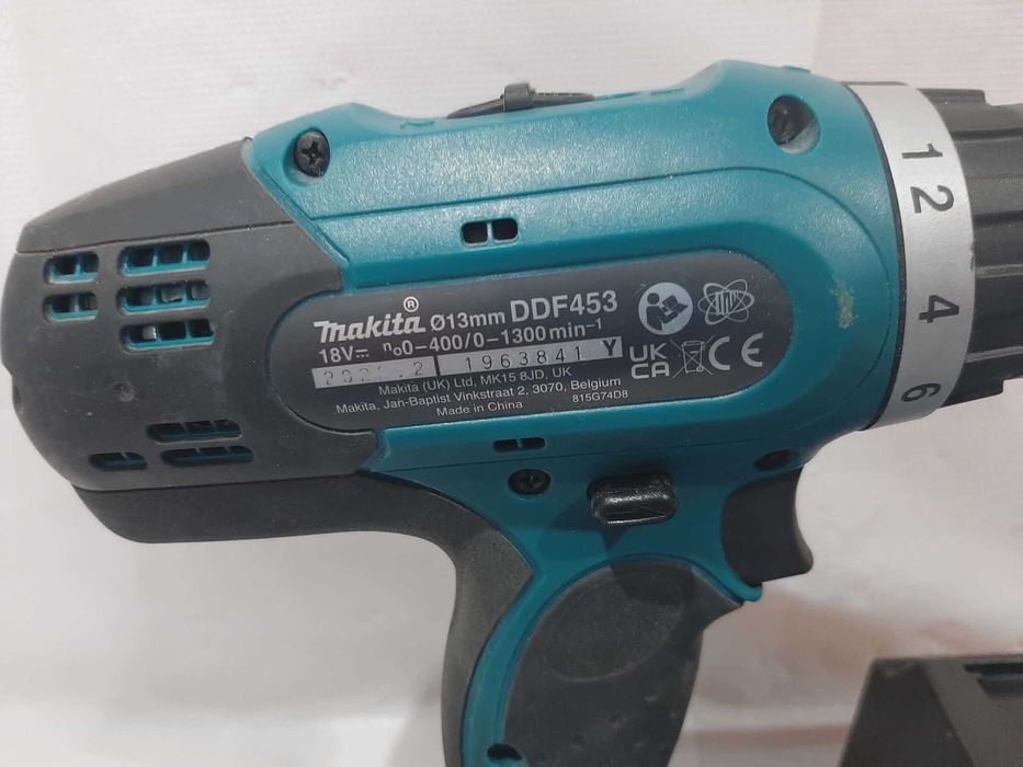 Wiertarko-Wkrętarka Makita DDF453 , 2x akumulator 1.5Ah 18V walizka