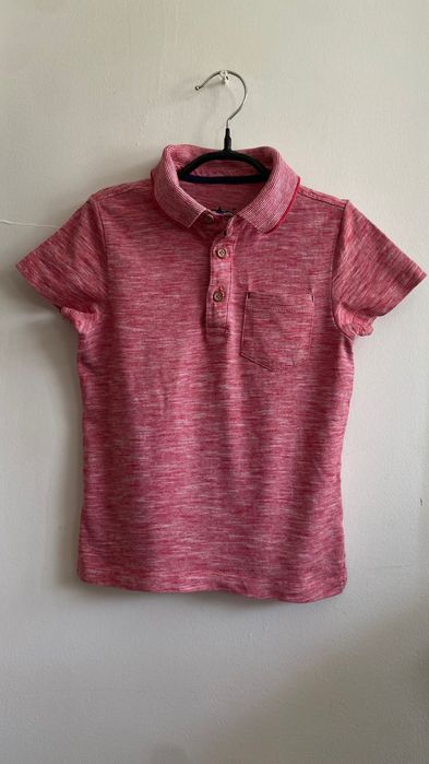 Футболка поло для хлопчика червоного кольору 2-4 роки