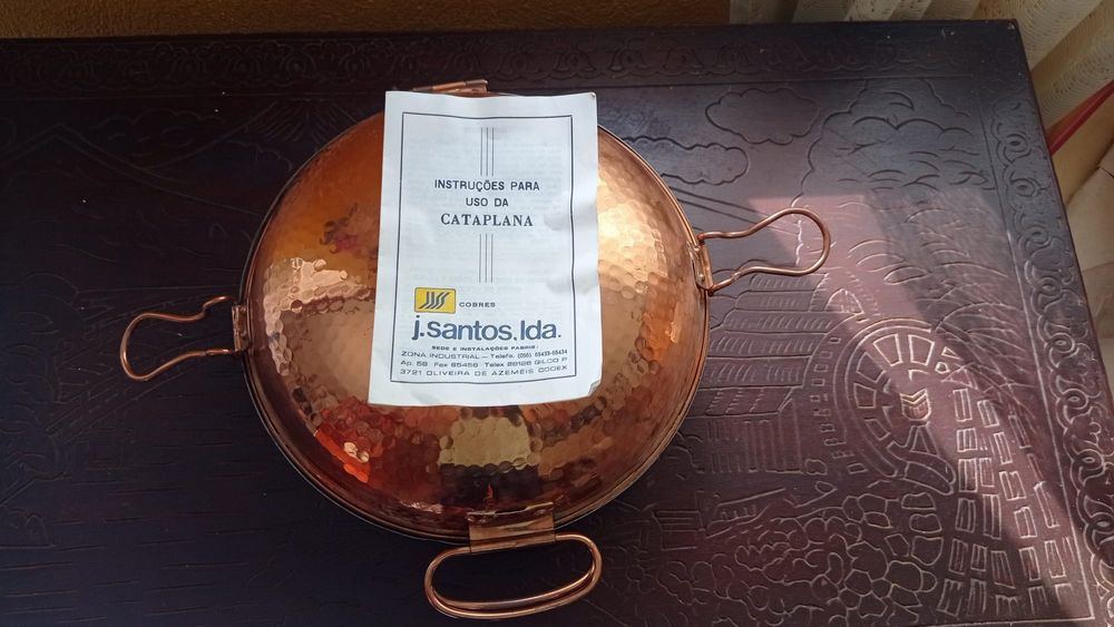 Cataplana de cobre nova