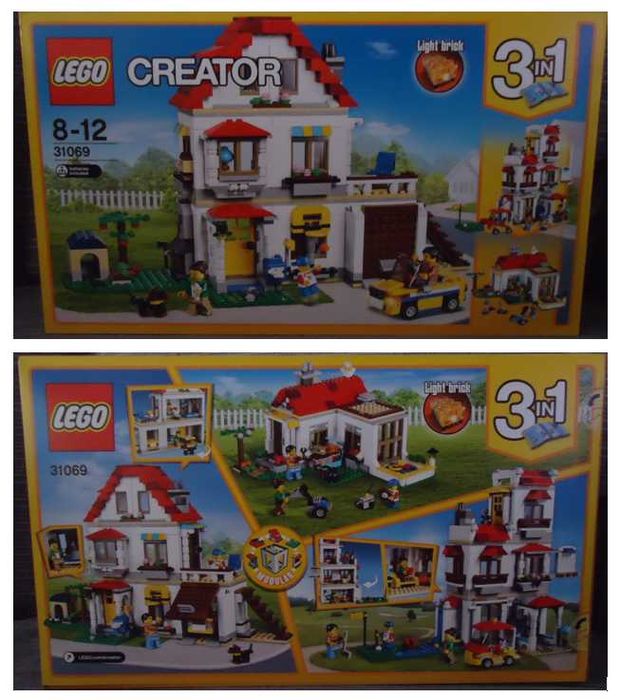 LEGO® Creator Casas 31038, 31069, 31035 e 31048 - Novos