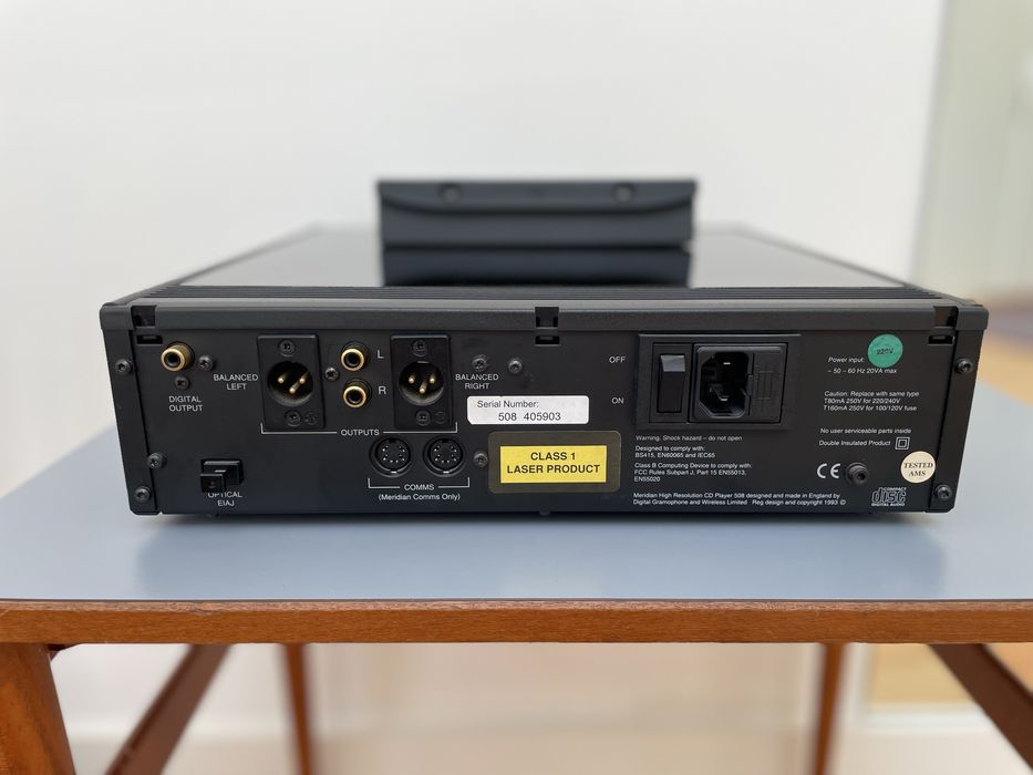 Meridian 508.24 - Leitor de CD, Excelente Estado com Comando Original