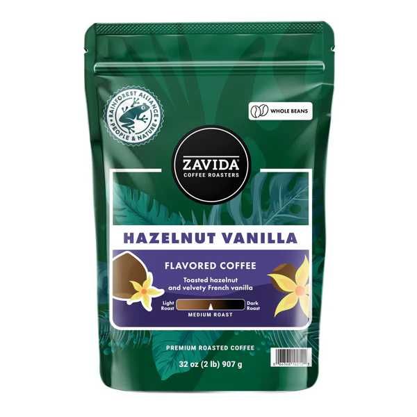 Кава Zavida Hazelnut Vanilla 100% Rainforest "Фундук Ваніль 100% Рейнф