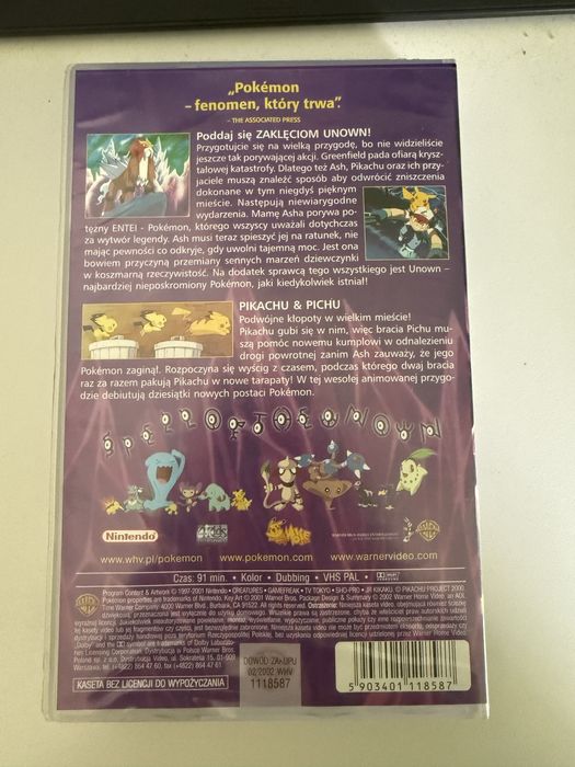Pokemon 3: zaklęcie unown VHS