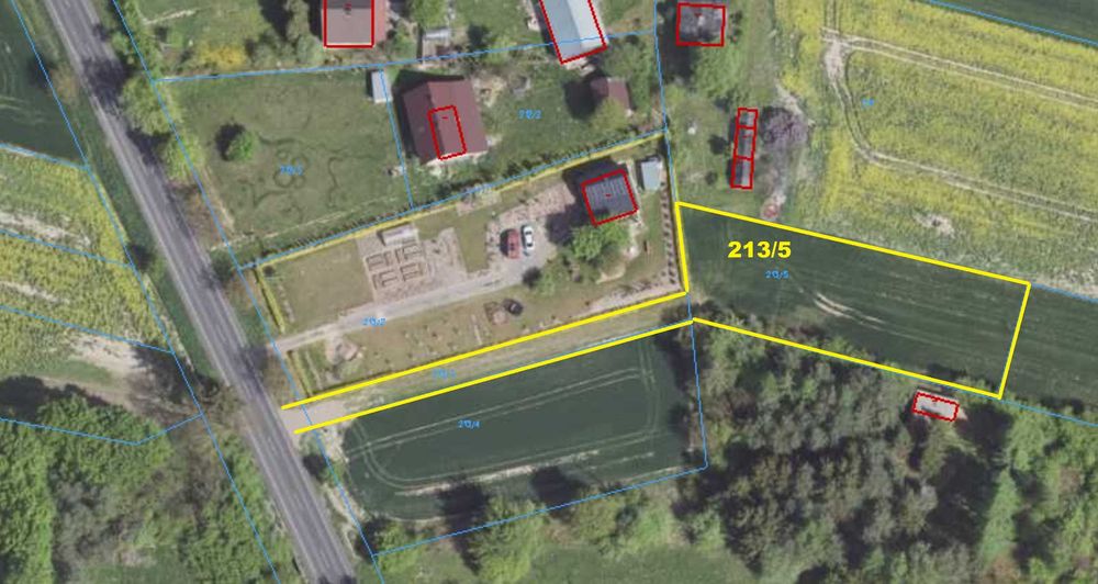 Dzialka budowlana Niedrzwica Kajetanowka 14 ar, ksztaltna, media - Widok 4