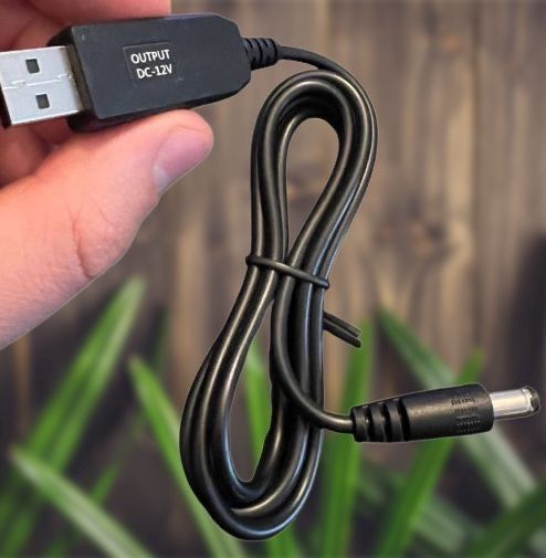 USB кабель живлення для роутера DC 12V інтернет без світла