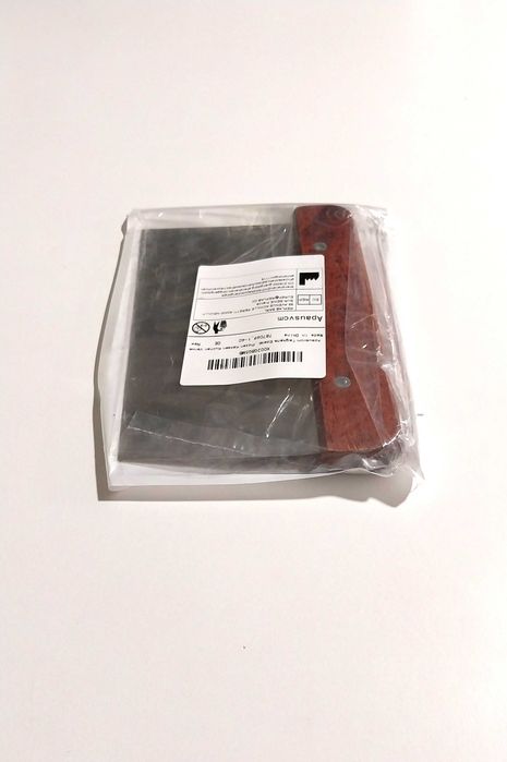NOWY Skrobak do ciasta szpatułka łopatka stal nierdzewna 10,5x16 cm
