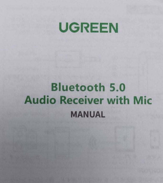 RECETOR Audio Sem Fio Bluetooth Com Microfone Ugreen