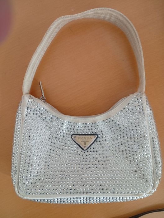 Prada vintage re nylon crystal bag