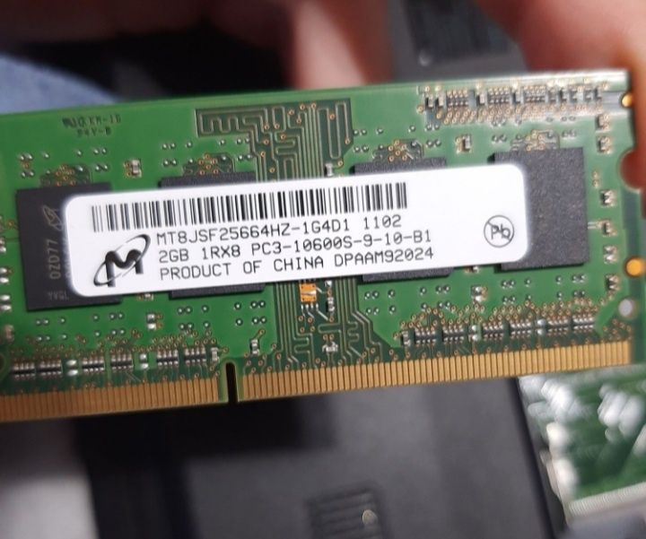Memórias 2GB + 512mb para portátil ddr364751293258243120