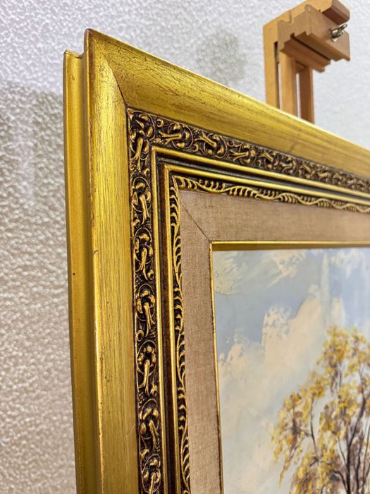 Pintura a óleo sobre tela, com moldura. Carmen H. 1970