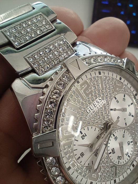 Krysztaly! Guess Frontier srebrny