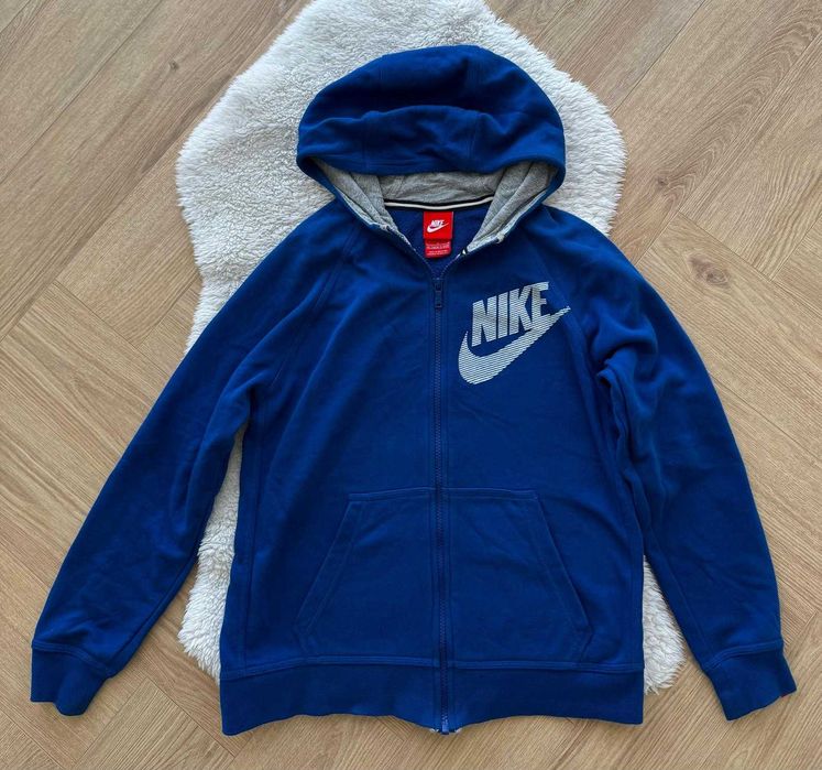 Nike granatowa bluza na zamek 148 - 158 12 - 13 unisex