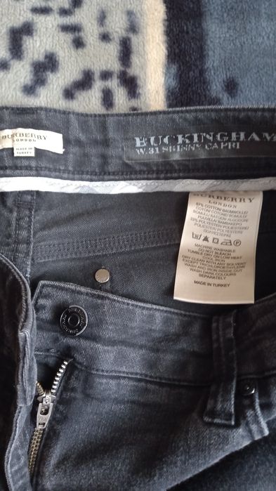 Джинсовые капри Burberry + ПОДАРОК