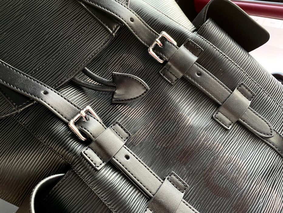 Louis Vuitton x Supreme мужской рюкзак черный оригинал портфель ранец