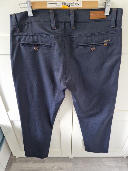 Spodnie męskie eleganckie Kudi