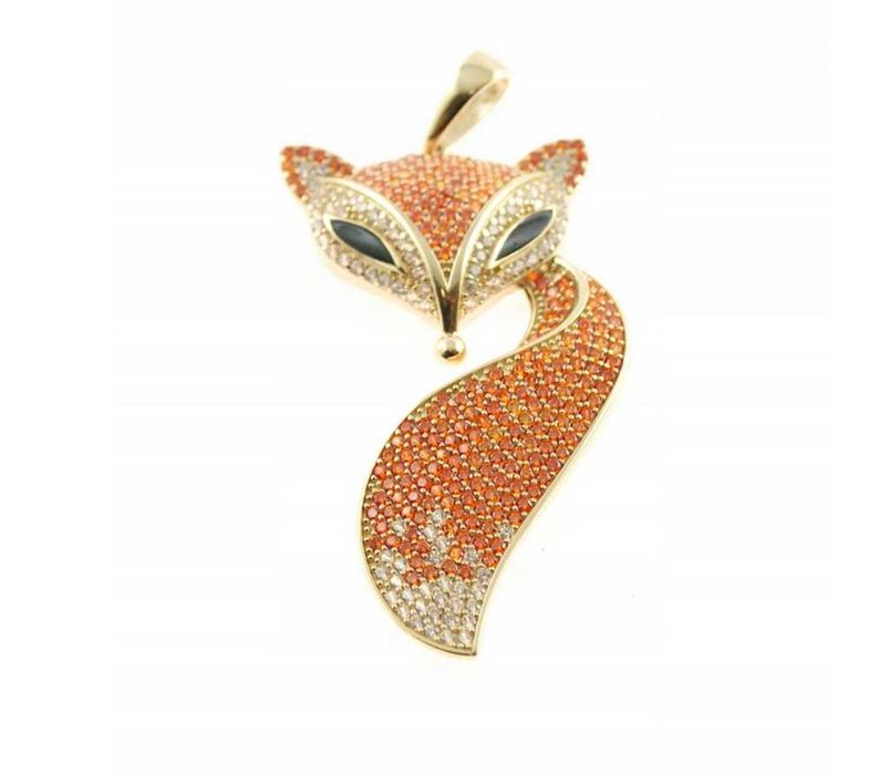 Złoty Wisiorek Zawieszka Lis LISEK ZŁOTO p.585 IDEALNY NA PREZENT