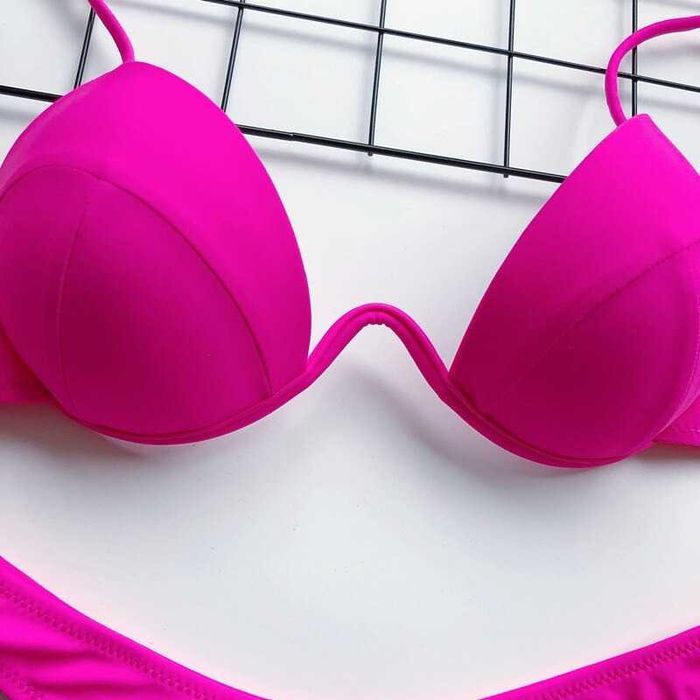 Damski Strój Bikini Stringi Kostium Kąpielowy Plażowy do Opalania S