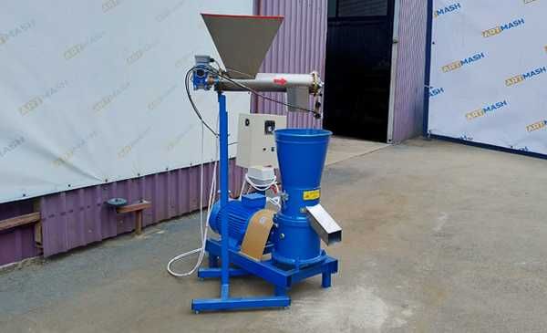 Гранулятор кормів 7,5 кВт + міні шнек + вода, новий із заводу