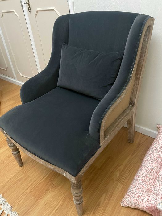 2 Cadeirões retro cinza