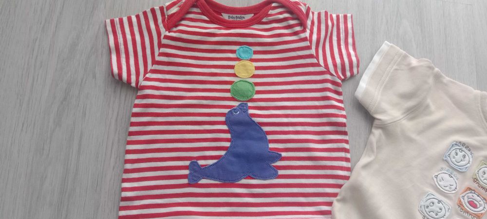 Zestaw chłopięcy 3-6m-cy, t-schirt 2 sztuki,spodenki