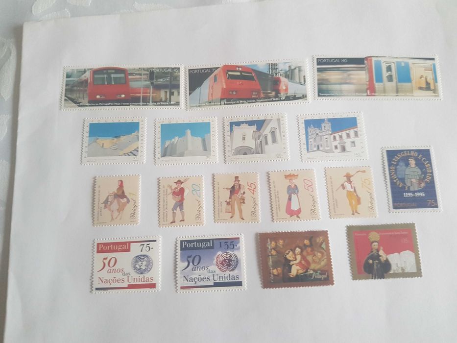 Selos em Escudos Não Utilizados Vários Temas e Completos