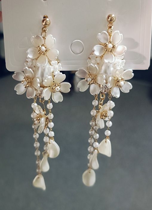 Kolczyki nowe kwiaty