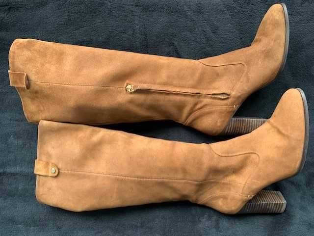 Skórzane hiszpańskie kozaki MASSIMO DUTTI  rozm. 40