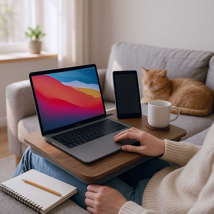 Relaxdays Poduszka Na Laptopa Z Uchwytem Podstawka Na Kolana Do Łóżka Sofa