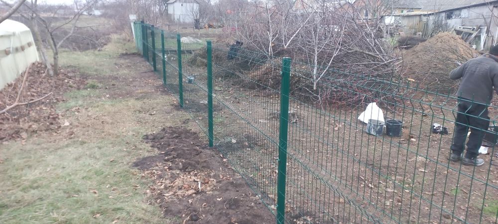 Заборы секционные,из профнастила под ключ