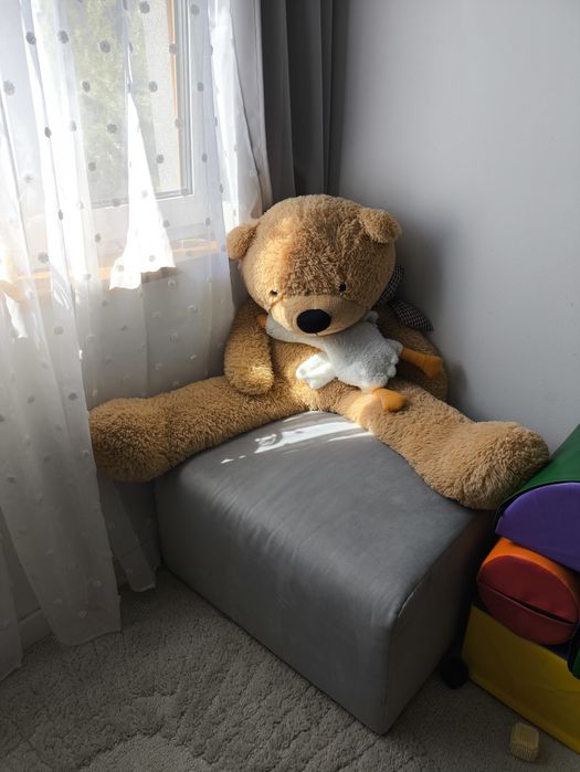 Duża Pufa XL Szara