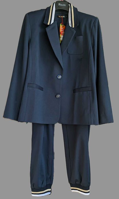 Костюм діловий жіночий VLAVI Ерін синій 58 розмір