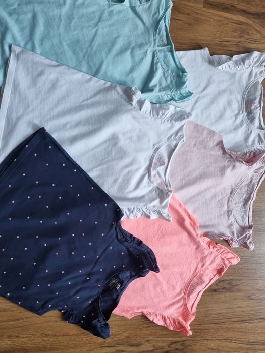 Zestaw T-shirt  koszulek bluzek 134/140 h&m 6 szt