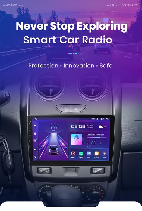 Rádio 9" Android Dacia Duster 2015 a 2022 CARPLAY WIFI GPS 2/32GB novo