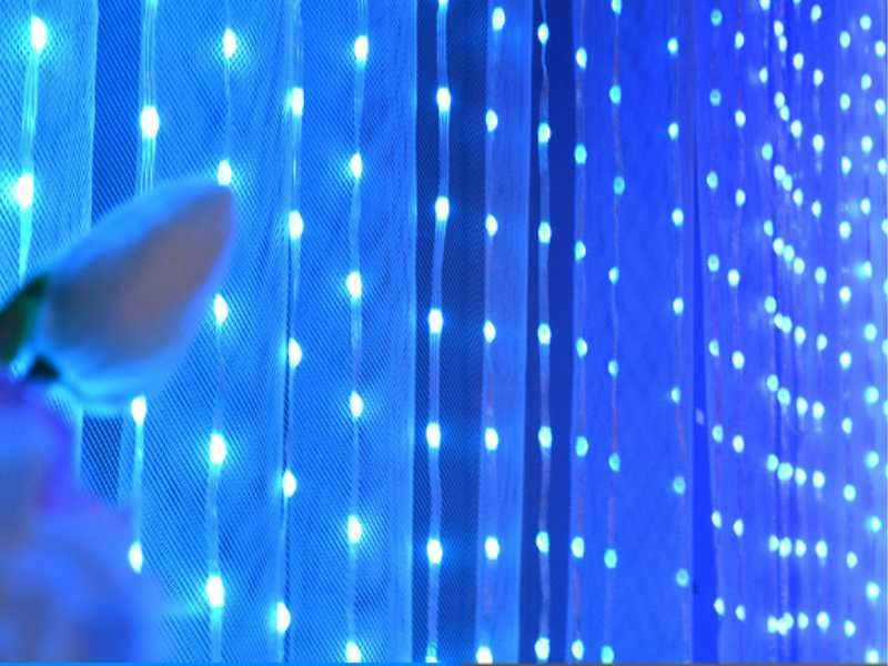 Sterowana KURTYNA LED własne wzory WISZĄCE światełka