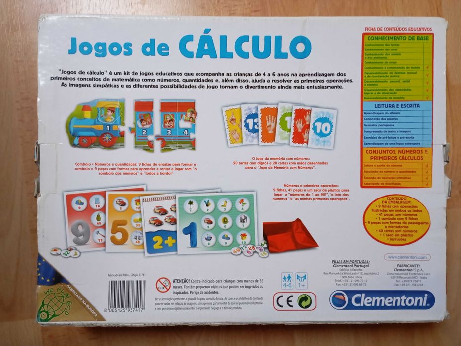 Jogos de Cálculo, Clementoni (NOVO)
