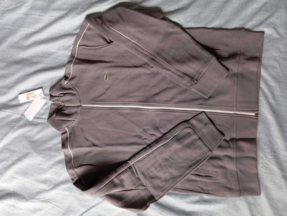 Komplet dresowy Lacoste regular fit - szary, rozmiar M promocja