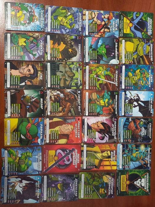 Карточки ніндзя - черепашки 141 шт