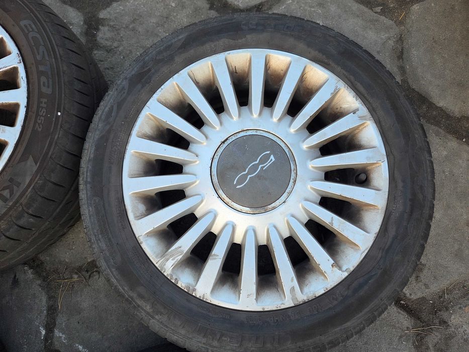 Fiat 500 alufelgi koła z oponami lato 24r 185/55 R15