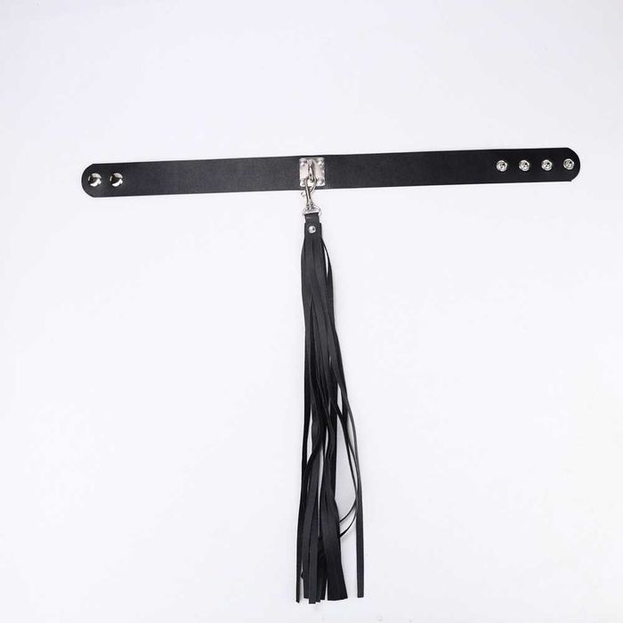 Чокер кожаный с кисточкой, ошейник, сексуальное белье еротична білизна