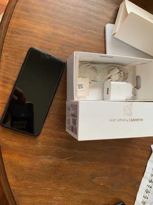 Huawei P Smart 2019 + caixa + pelicula + capa