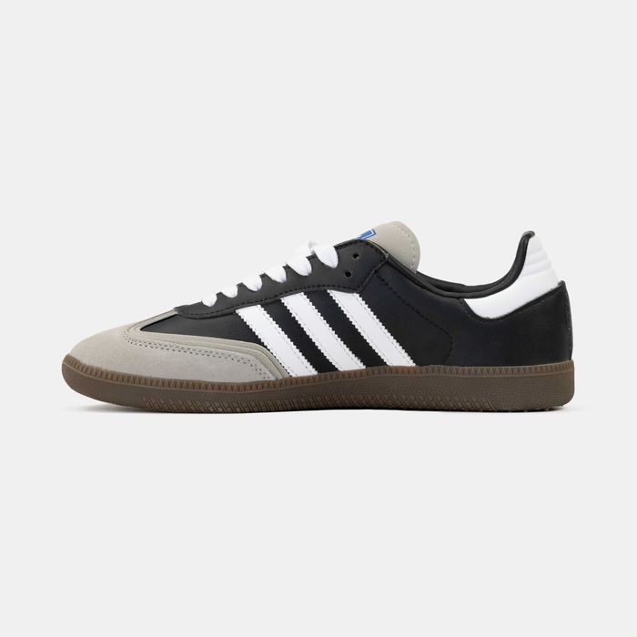Мужские кроссовки Adidas Samba Black&Grey. Размеры 41-44
