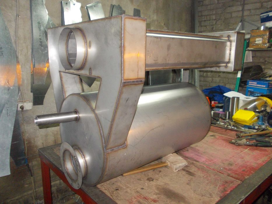 Теплообмінник для малярної фарбувальної камери під пальник на дизелі