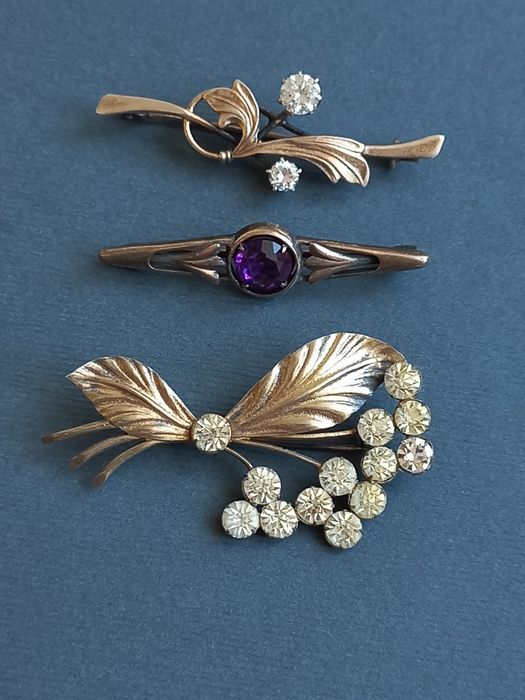 Броши серебро 875проба, редкость