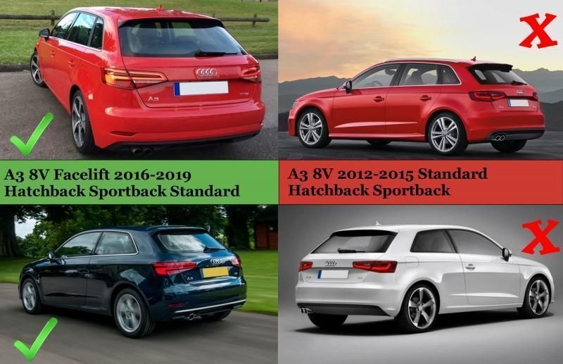 Difusor Audi A3 8V Sportback / Hatchback (2016 a 2019) STD