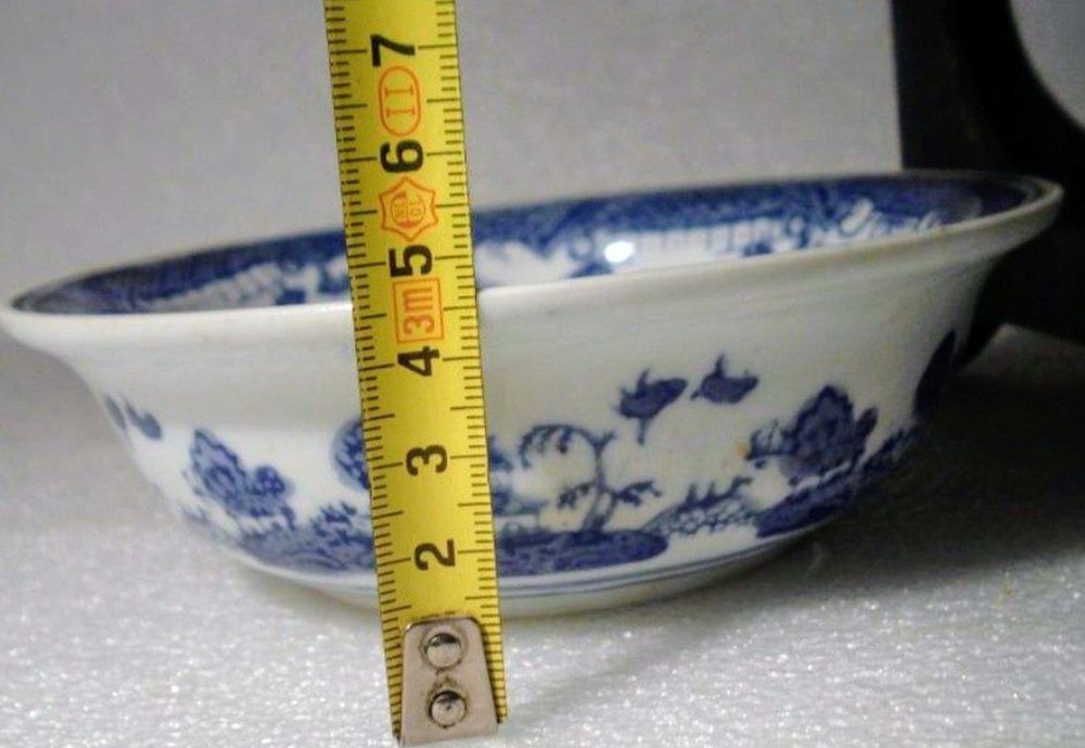 Antiga Taça Chinesa Azul e Branca